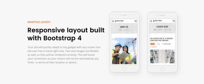 Quality Group - Construction Company Clean Multipage HTML5 Website Template - Features Image 7