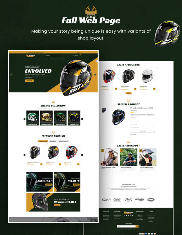 Heleman - Mega Helmets Shopify 2.0 Premium Theme - Features Image 4