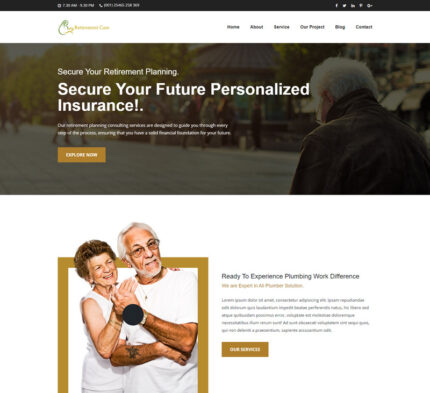 Retirement Planning HTML5 Template - Features Image 1