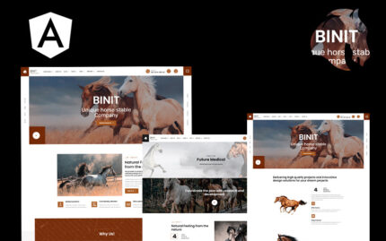 Binit Horses and Stables Angular Website Template - Features Image 1