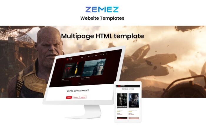 MOOV - Movie Center Multipage Classic HTML Website Template - Features Image 1