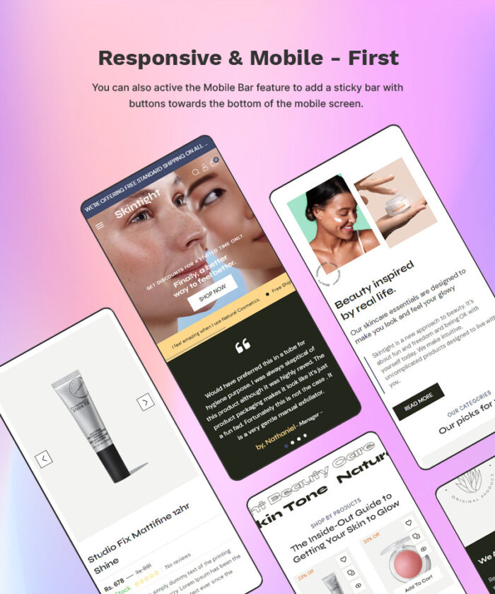 Skintight -Cosmetics & Beauty store High level Shopify 2.0 Multi-purpose Responsive Theme - Features Image 6