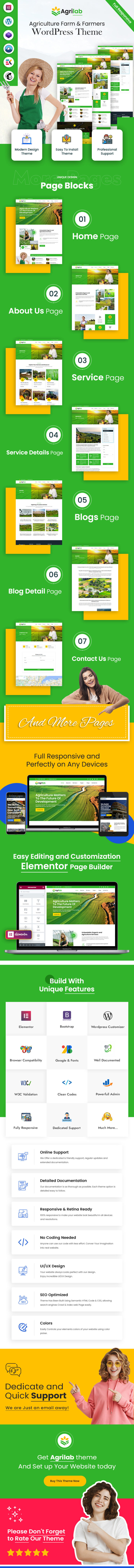 Agrilab -  Agriculture Farm & Farmers WordPress Theme - Features Image 1