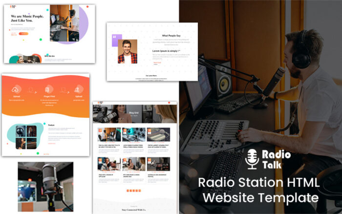 Radio-Talk - Radio Station HTML Website Template - Features Image 1