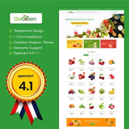 Gogreen - Organic ang Grocery OpenCart Template - Features Image 1