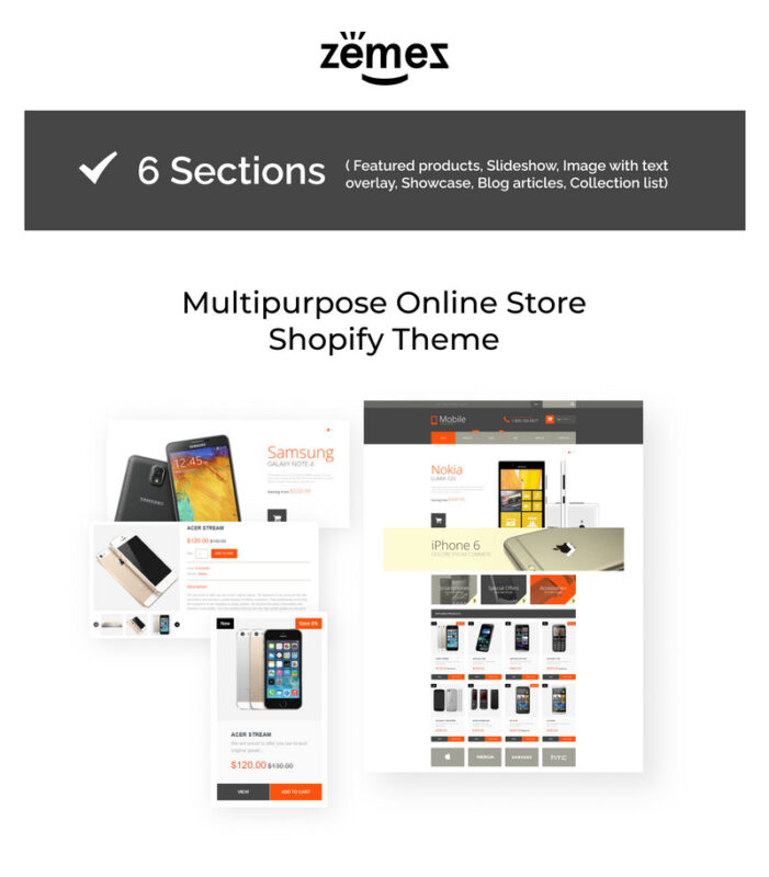 Mobile Phones eCommerce Shopify Theme - Features Image 1