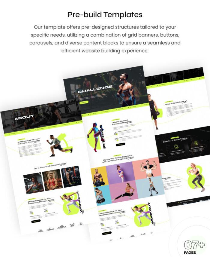 FlexZone - Gym and Fitness Elementor Template Kit - Features Image 4