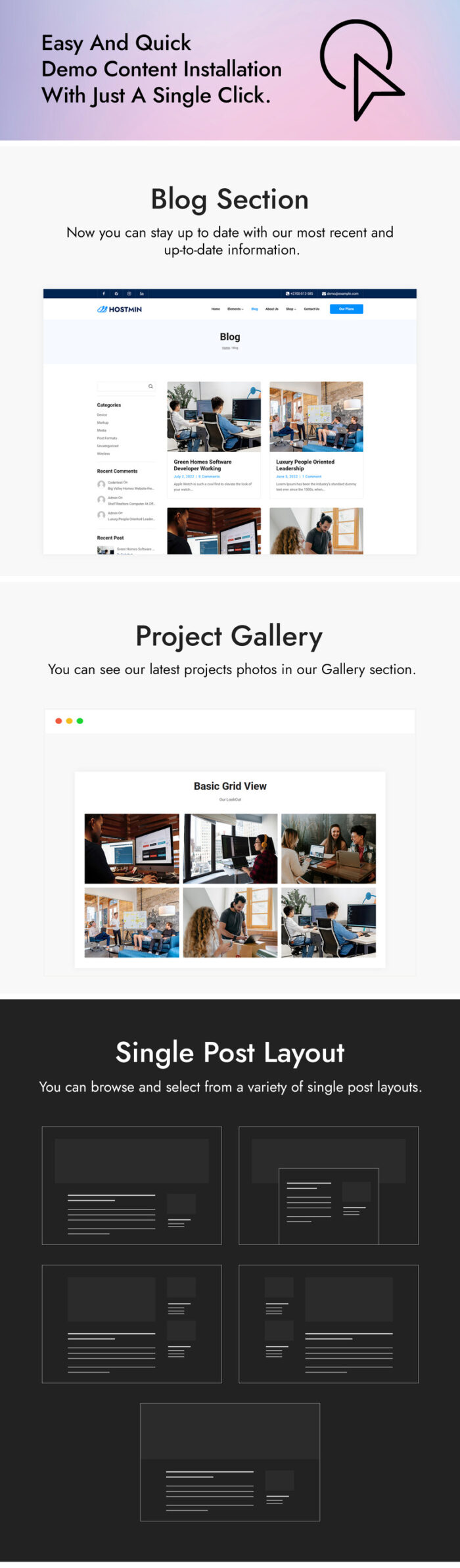 Hostmin - Multipurpose Web Hosting WordPress Theme - Features Image 4