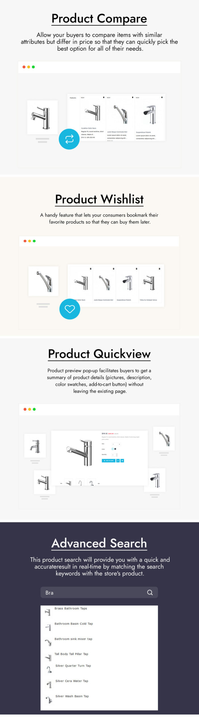 TapTake - Sanitary, Plumbing and Bathroom Accessories PrestaShop Theme - Features Image 2