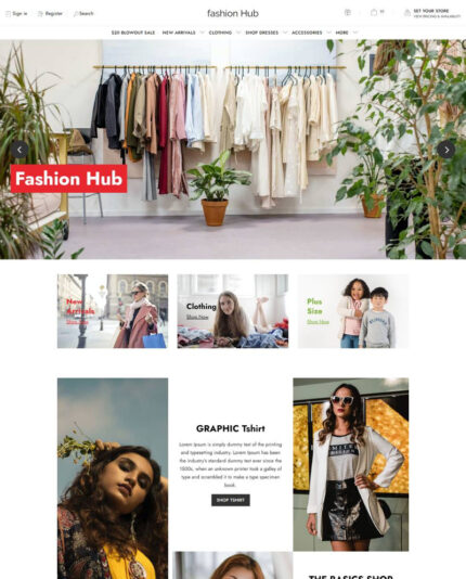 Fashion hub is an e-commerce website template - Features Image 1