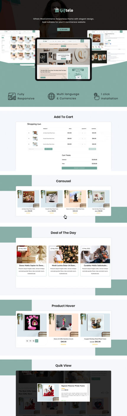 Giftelo - Handmade Gift & Photo Art Elementor WooCommerce Theme - Features Image 1