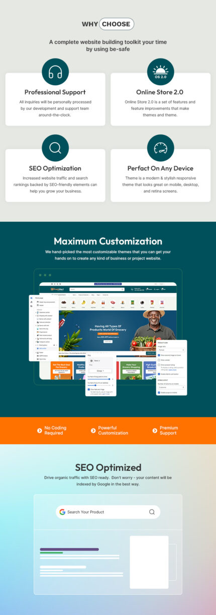 FreshMart - Organic Food, Fruit & Vegetables Store Multipurpose Shopify 2.0 Responsive Theme - Features Image 1