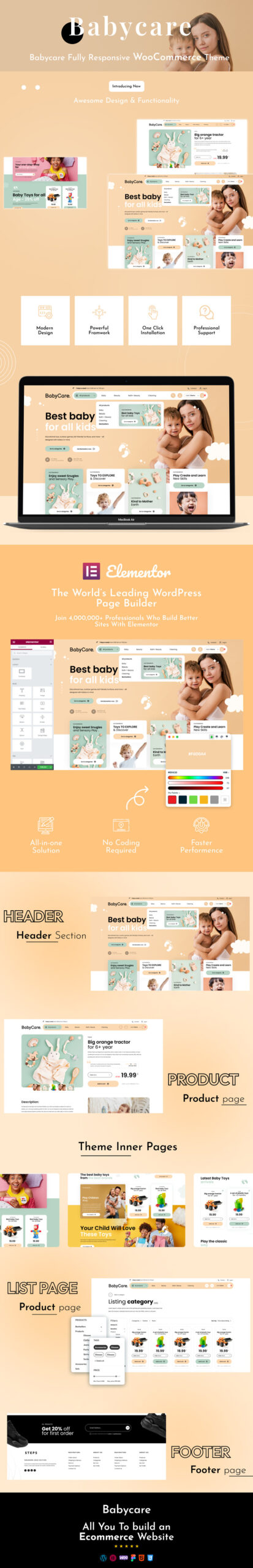 Babycare - Multi-Purpose WordPress Theme - Features Image 1