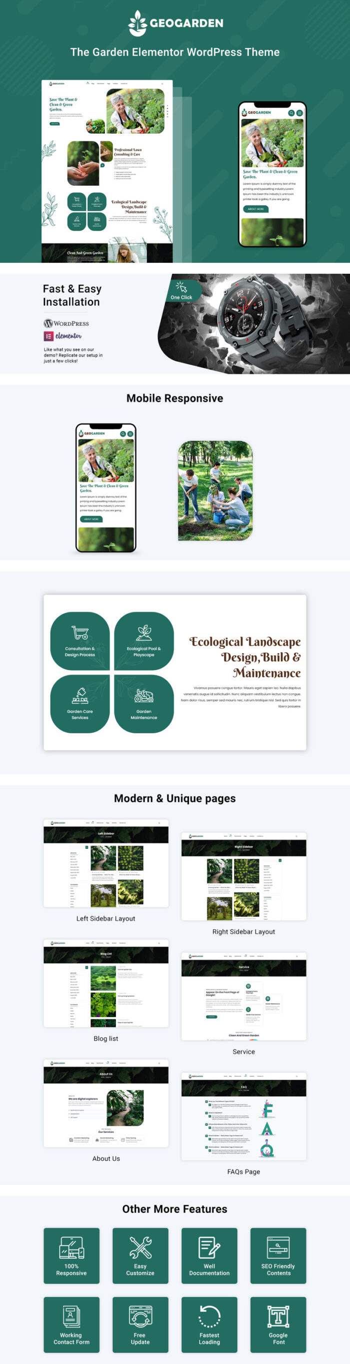 GeoGarden - Gardening and Landscaping WordPress Elementor Theme - Features Image 1