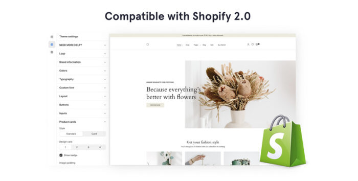 The Florist - Flower Shop Online Store 2.0 Shopify Theme - Features Image 2