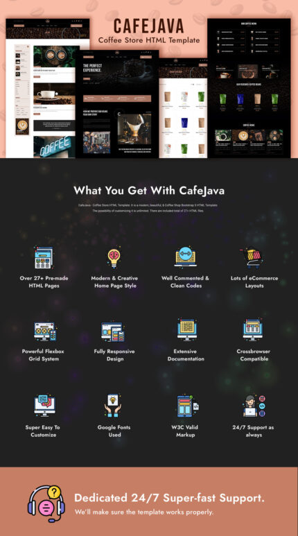 CafeJava - Coffee Store HTML Template - Features Image 1