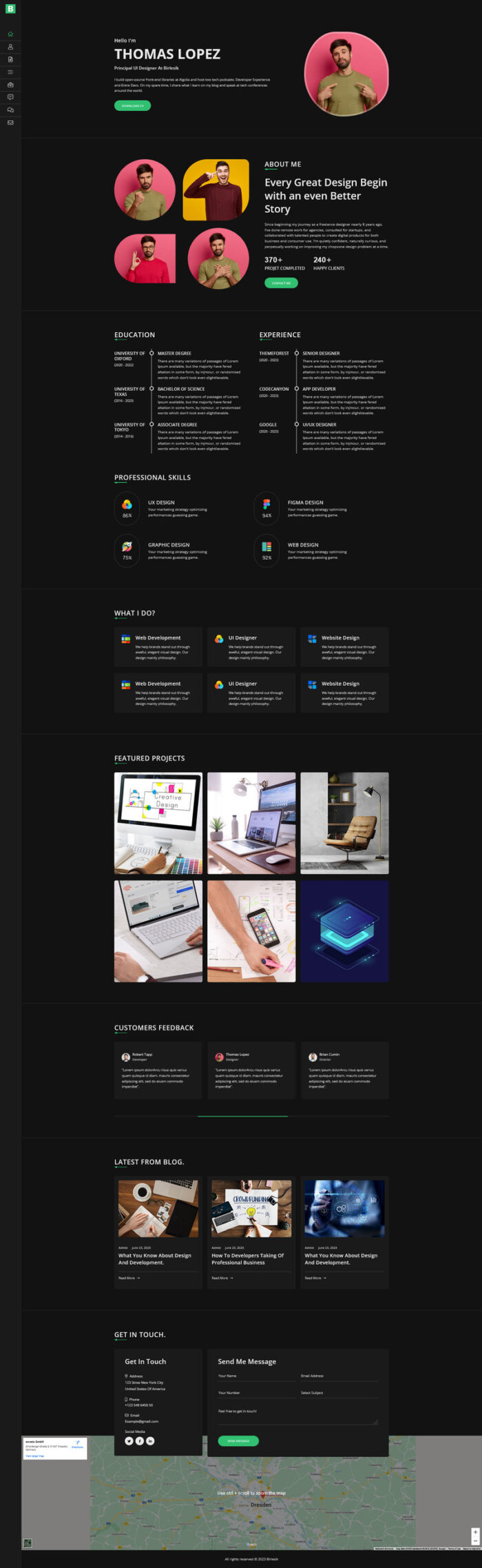 Birlesik - Personal Portfolio Resume HTML5 Theme - Features Image 7