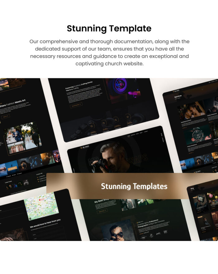 Mr Snaps - Professional Photography Studio Elementor Template Kit - Features Image 2