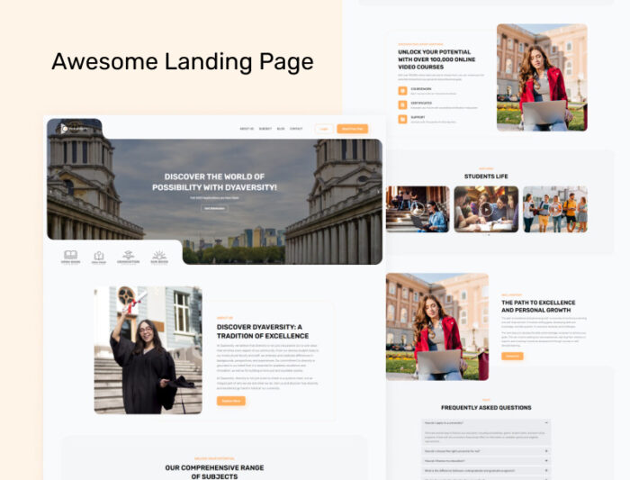 Dyaversity - College & University Education Elementor Landing Page - Features Image 3
