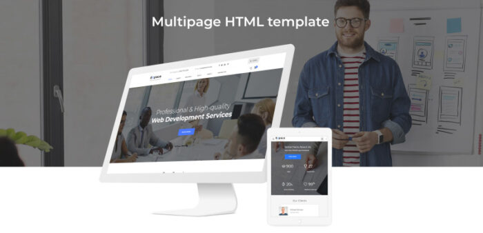 Expace - Web Development Multipage Clean HTML Website Template - Features Image 2