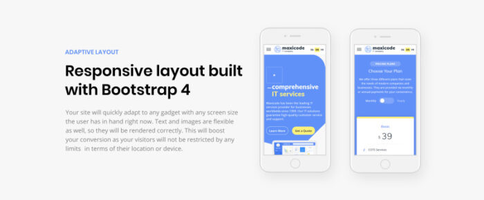 Maxicode - IT Company Multipage Creative HTML Website Template - Features Image 7