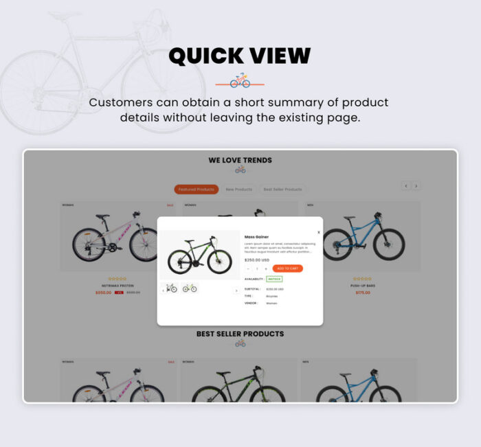 Bicycle Mega Sports, Bicycle, Bikes, Rental Shopify 2.0 Responsive Template - Features Image 9