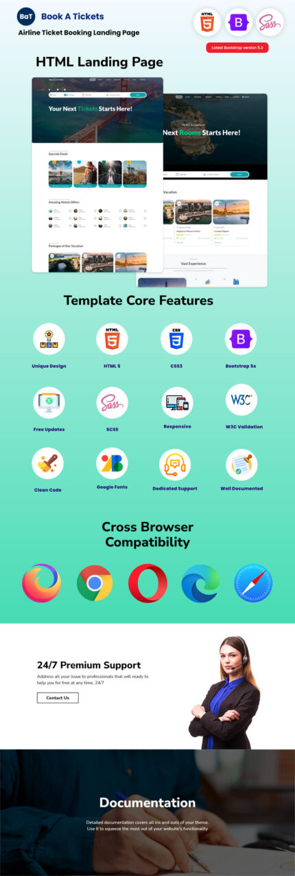 Book A Tickets - Airline Ticket Booking Landing Page - Features Image 1