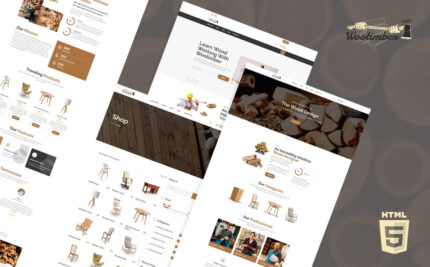 Wootimber Carpenter Wood Shop HTML5 Website Template - Features Image 1