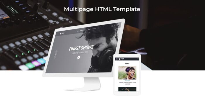 HIDE - Online Radio Multipage Creative HTML Website Template - Features Image 2