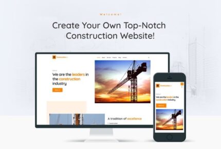 Construction Business WordPress Theme - Features Image 1