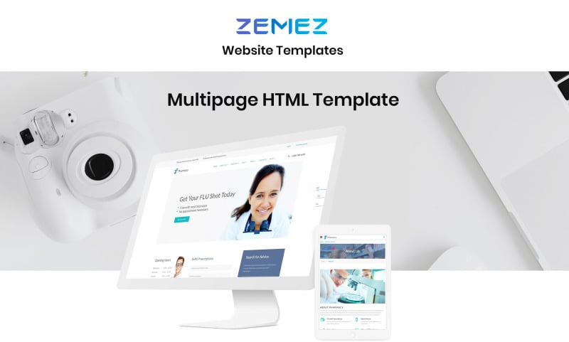 Pharmacy - Medical Multipage HTML5 Website Template - Features Image 1