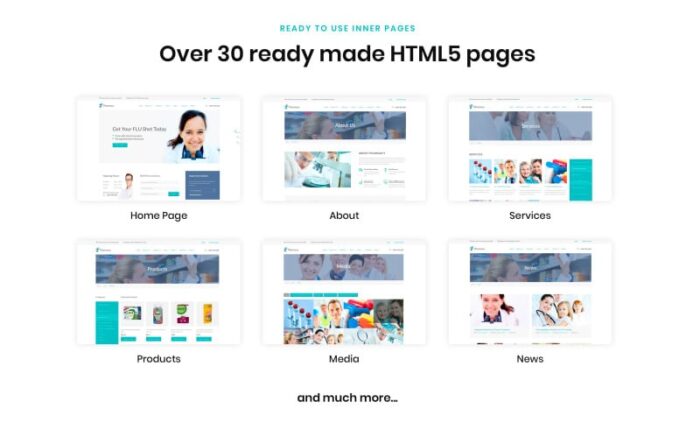 Pharmacy - Medical Multipage HTML5 Website Template - Features Image 2