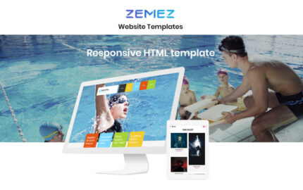 Swimming School Clean Responsive HTML5 Website Template - Features Image 1