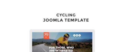 Cycling Joomla Template - Features Image 1