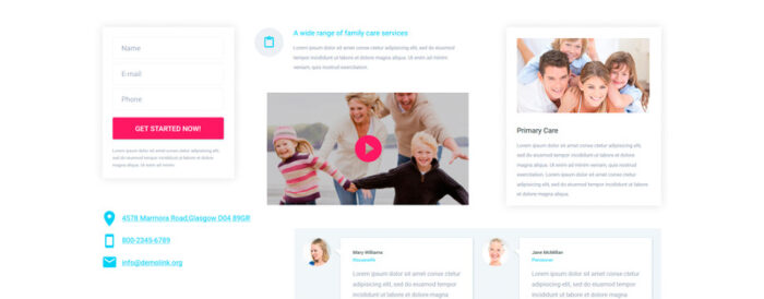 Family - Modern Medical Care Compatible with Novi Builder Landing Page Template - Features Image 3