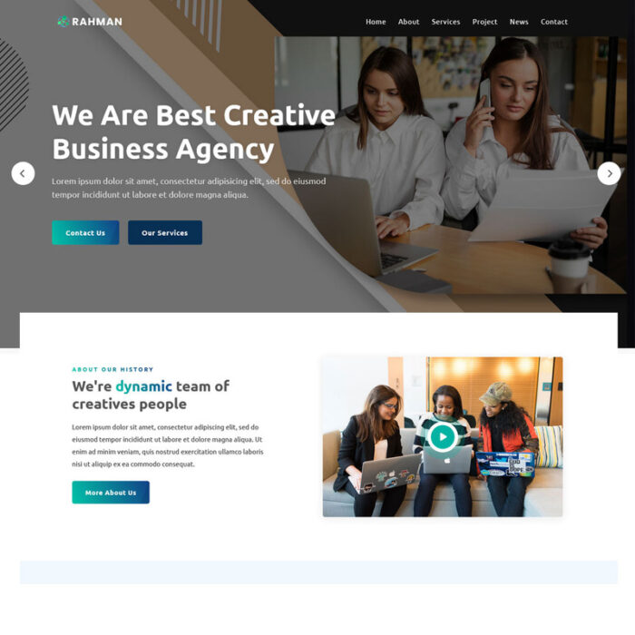 Rahman - Digital Agency Landing Page Template - Features Image 1