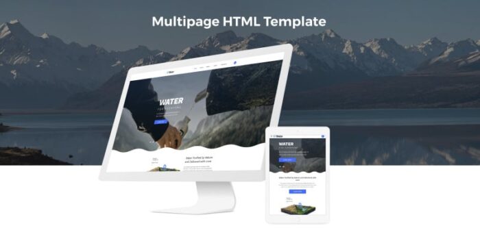 Water Multipage HTML5 Website Template - Features Image 2