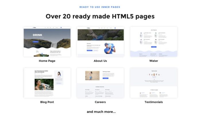 Water Multipage HTML5 Website Template - Features Image 3