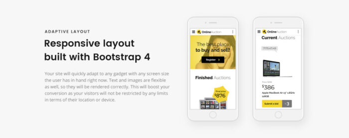 Online Auction - Auction Responsive Clean HTML Website Template - Features Image 6