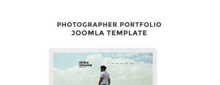 Mike Smone - Photographer Portfolio Modern Joomla Template - Features Image 1