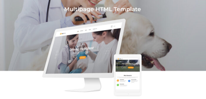 Pet Care - Vet Pet Care Clean HTML Website Template - Features Image 2