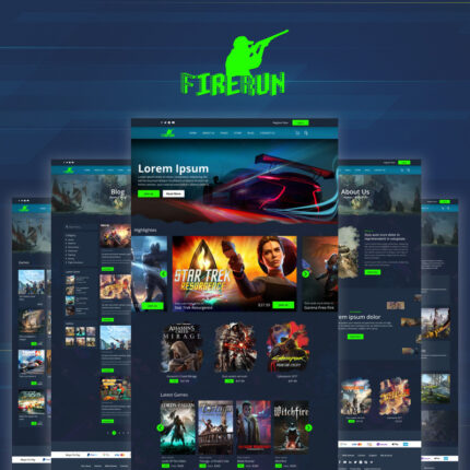 FireFun HTML Gaming Website Templates - Features Image 1