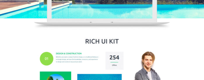 Pool Company Bootstrap Theme Website Template - Features Image 2