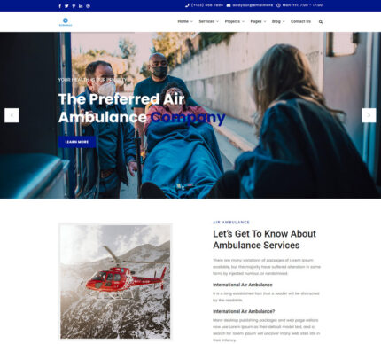 Ambulance Services Html Template - Features Image 1