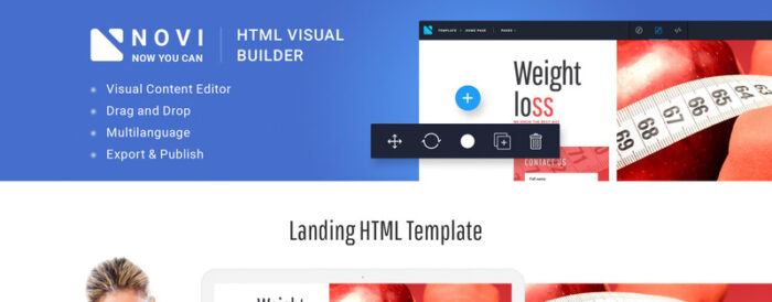 Weight Loss - Simple Weight Loss Program Compatible with Novi Builder Landing Page Template - Features Image 1