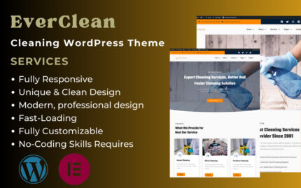 EverClean - Cleaning Services Company Elementor WordPress Theme - Features Image 1