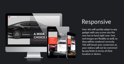 Car Rental Website Template - Features Image 1