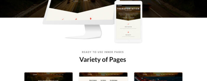 Transportation Responsive Website Template - Features Image 2