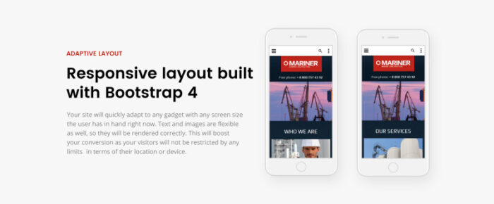 Mariner - Construction Company Clean Responsive HTML Website Template - Features Image 6