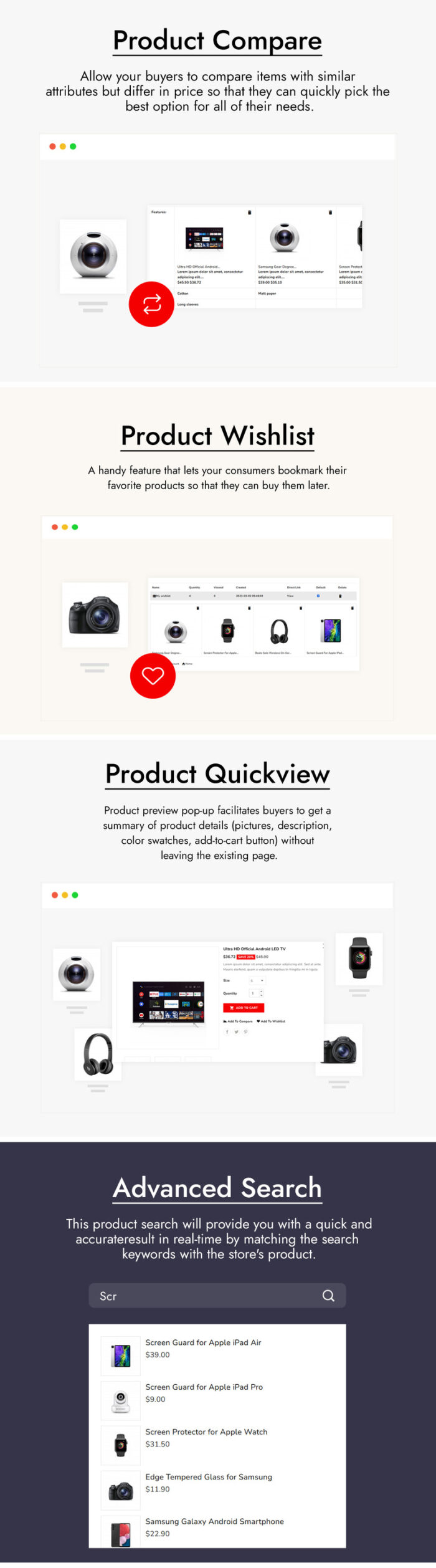 Tecstro Gadgets, Digital and Electronics PrestaShop Theme - Features Image 2